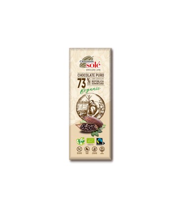 Dark Chocolate 73% Cocoa 25g BIO