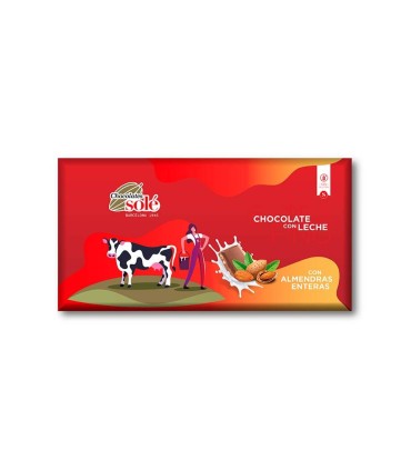 Chocolate con Leche y Almendras 150g