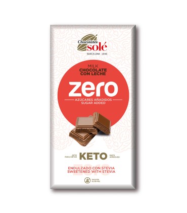 Milk Chocolate Keto Zero 100g