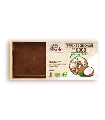 Chocolate Turrón with Coconut 200g BIO