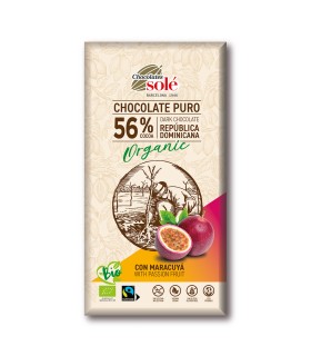 Chocolate Puro con Maracuyá 100g BIO