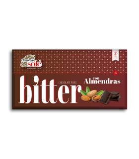 Chocolate Bitter con Almendras 51% Cacao 150g