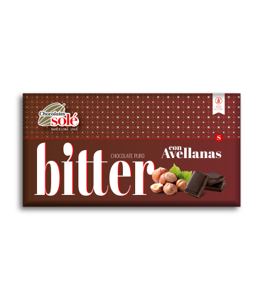 Chocolate Bitter con Avellanas 51% Cacao 150g