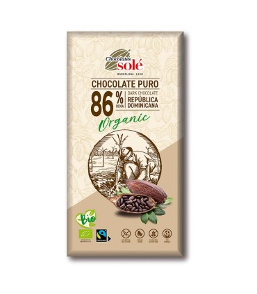 Chocolate Puro 86% Cacao 100g BIO